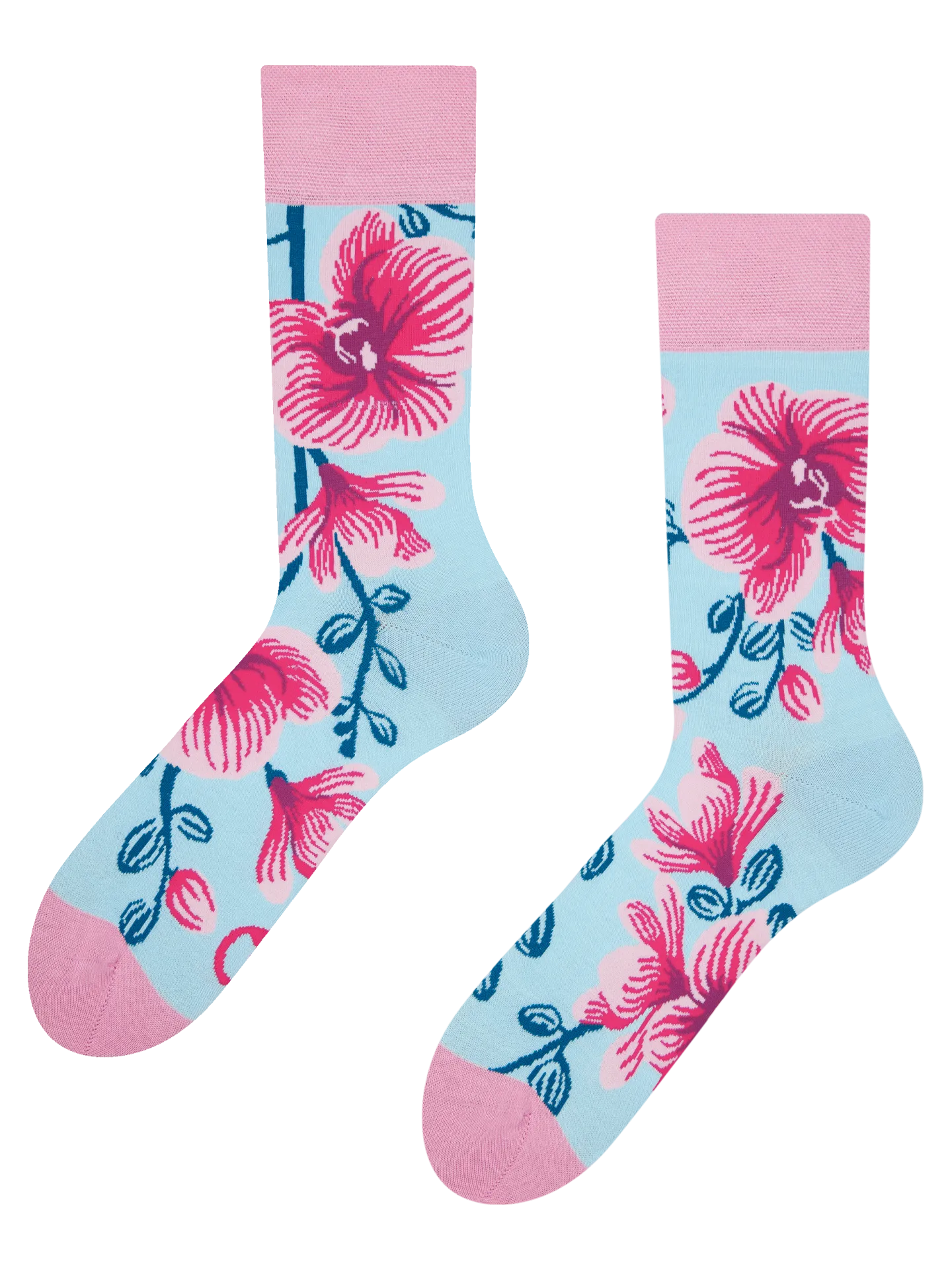 Vrolijke sokken Orchidee