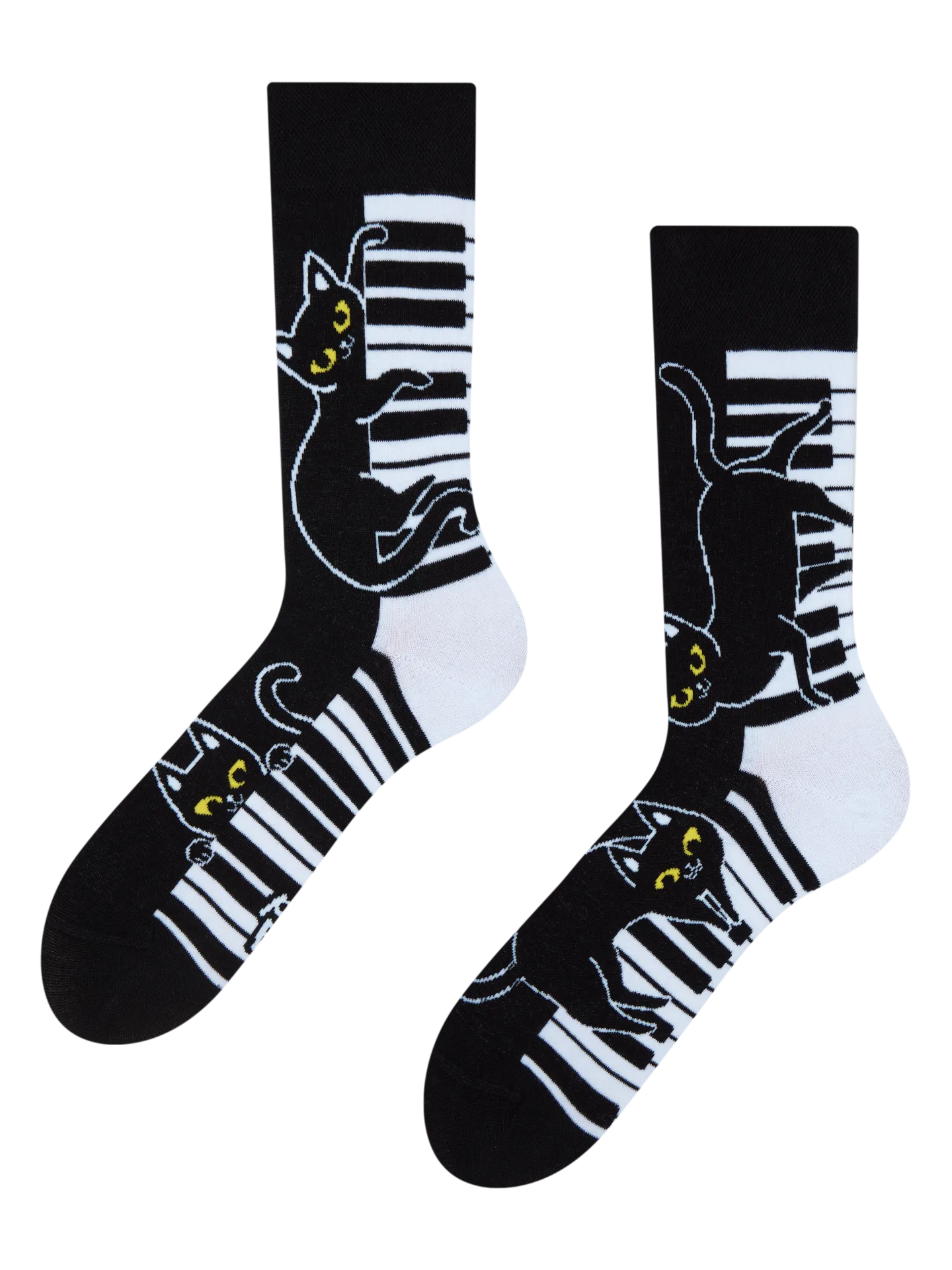 Vrolijke sokken Piano-kat