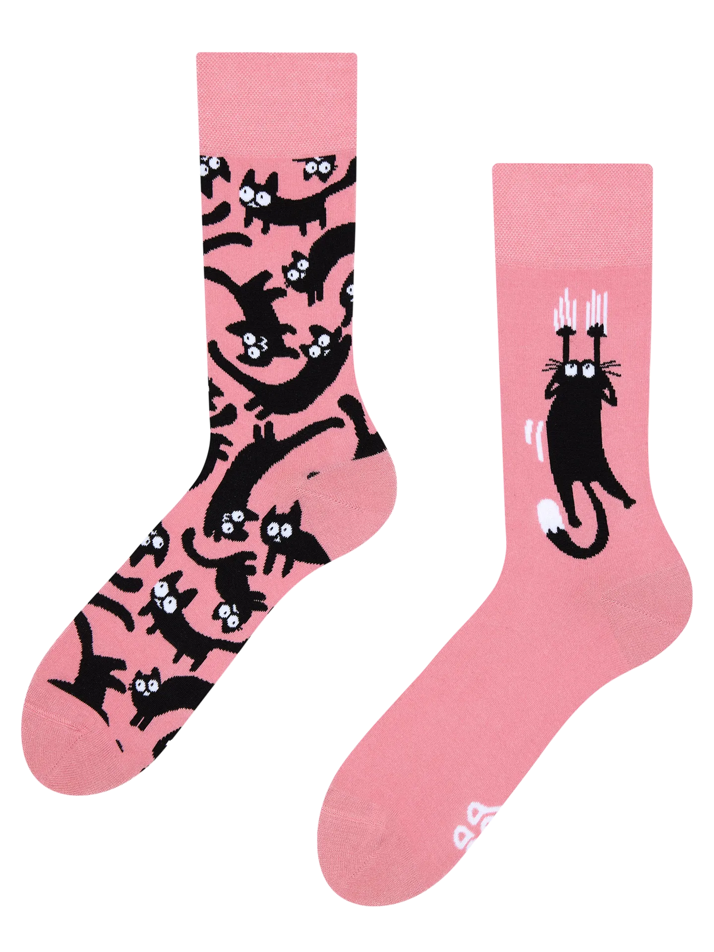 Vrolijke sokken Roze katten