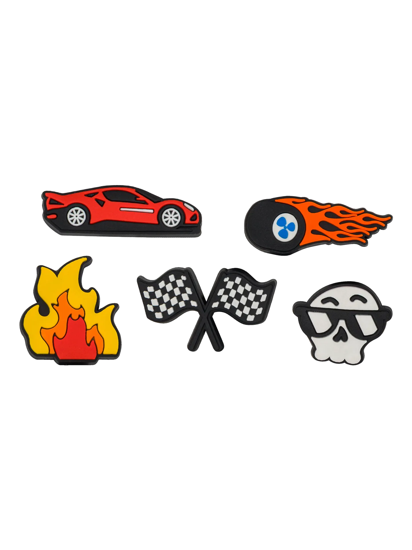 Vrolijke schoenveterbedels 5-pack Racer