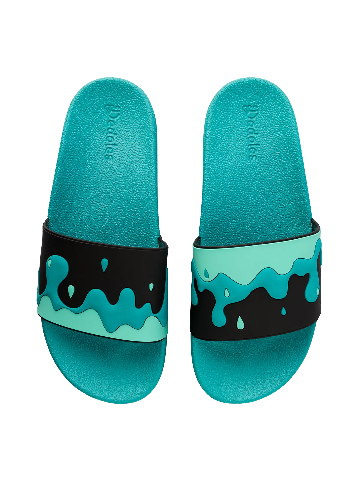 Vrolijke sliders Turquoise druppels