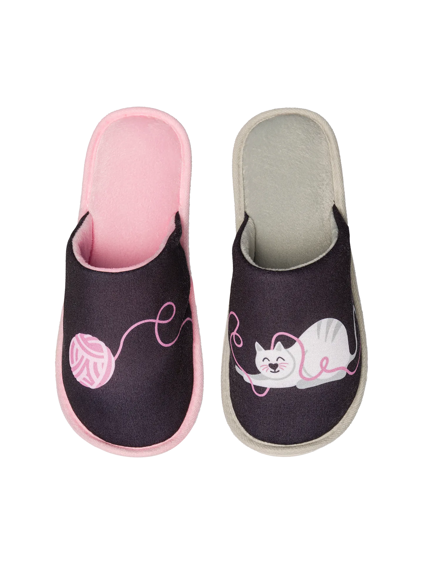 Vrolijke slippers Kat & Bal
