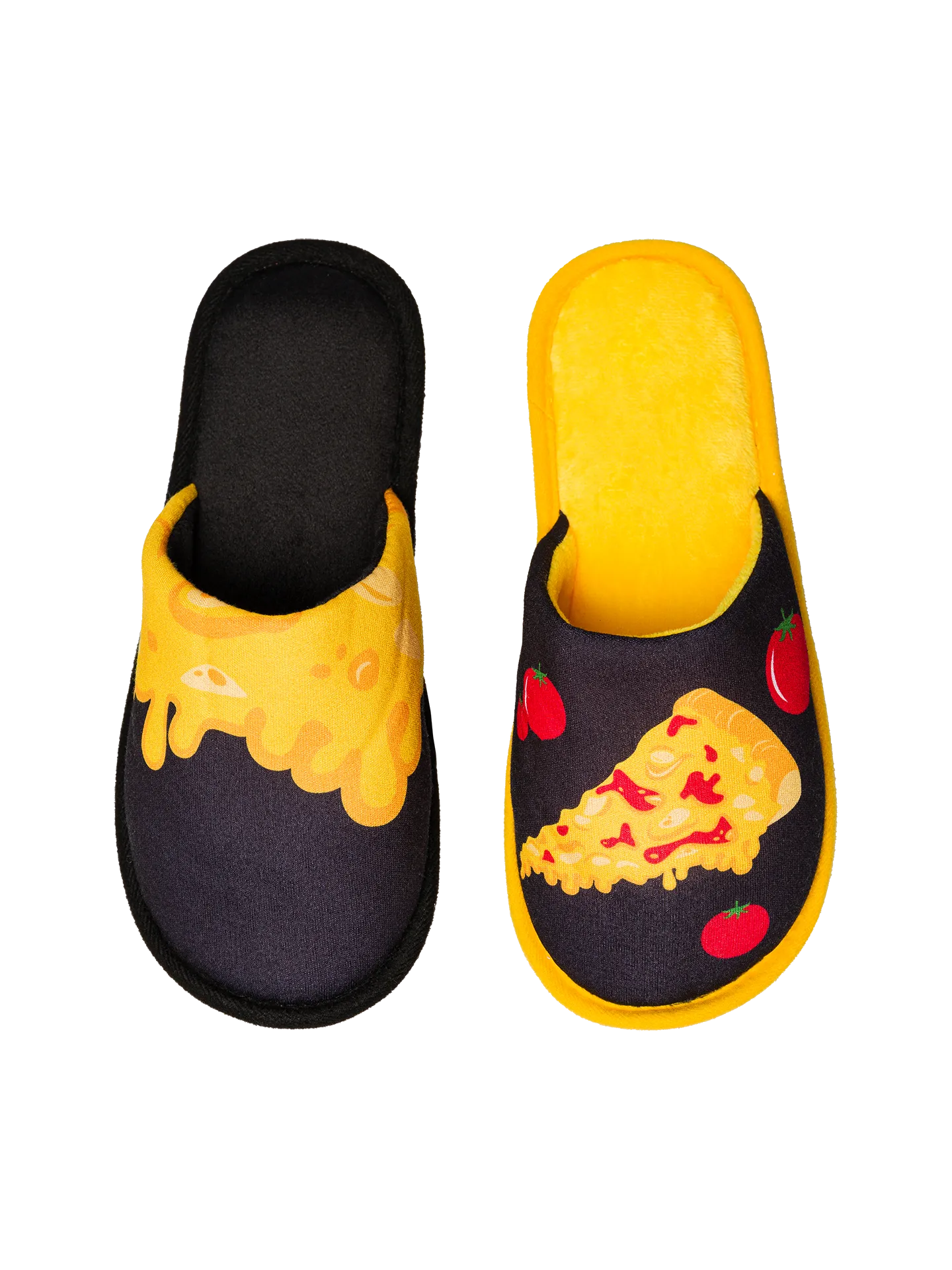 Vrolijke slippers Kaaspizza