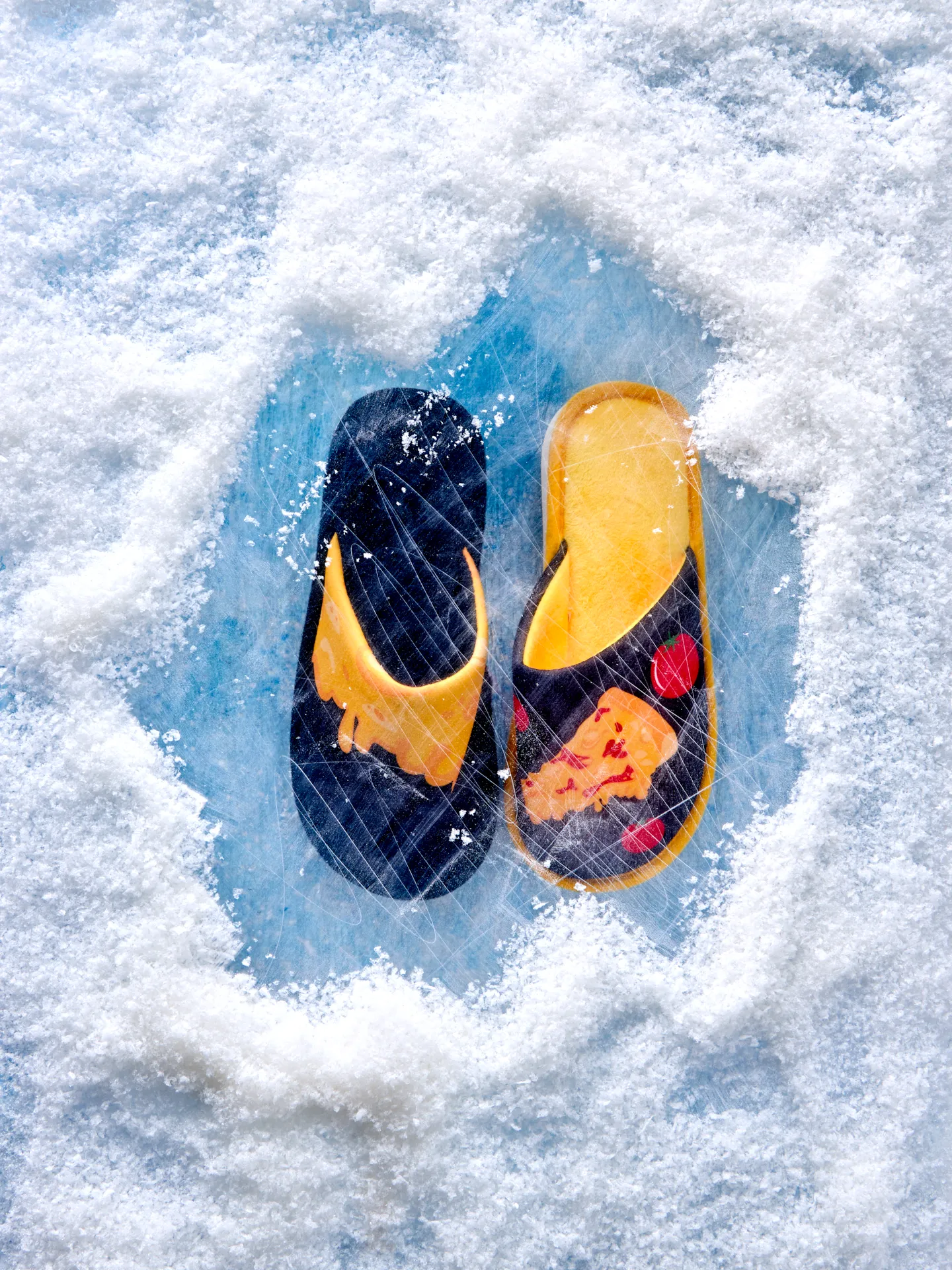 Vrolijke slippers Kaaspizza - Image 6