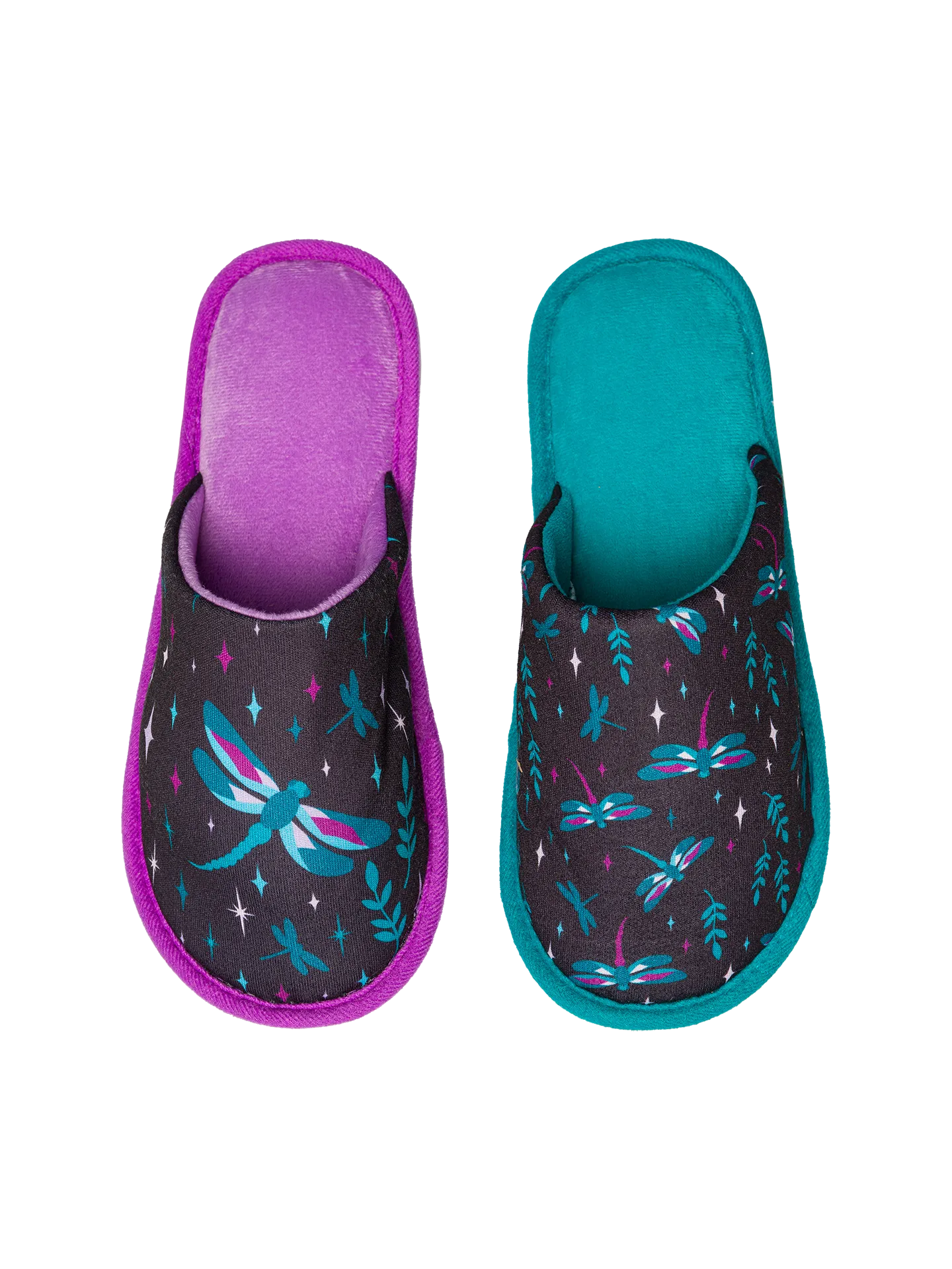 Vrolijke slippers Libellen bij nacht