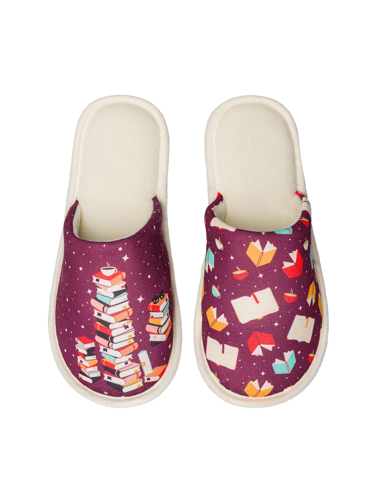 Vrolijke slippers Magische boeken