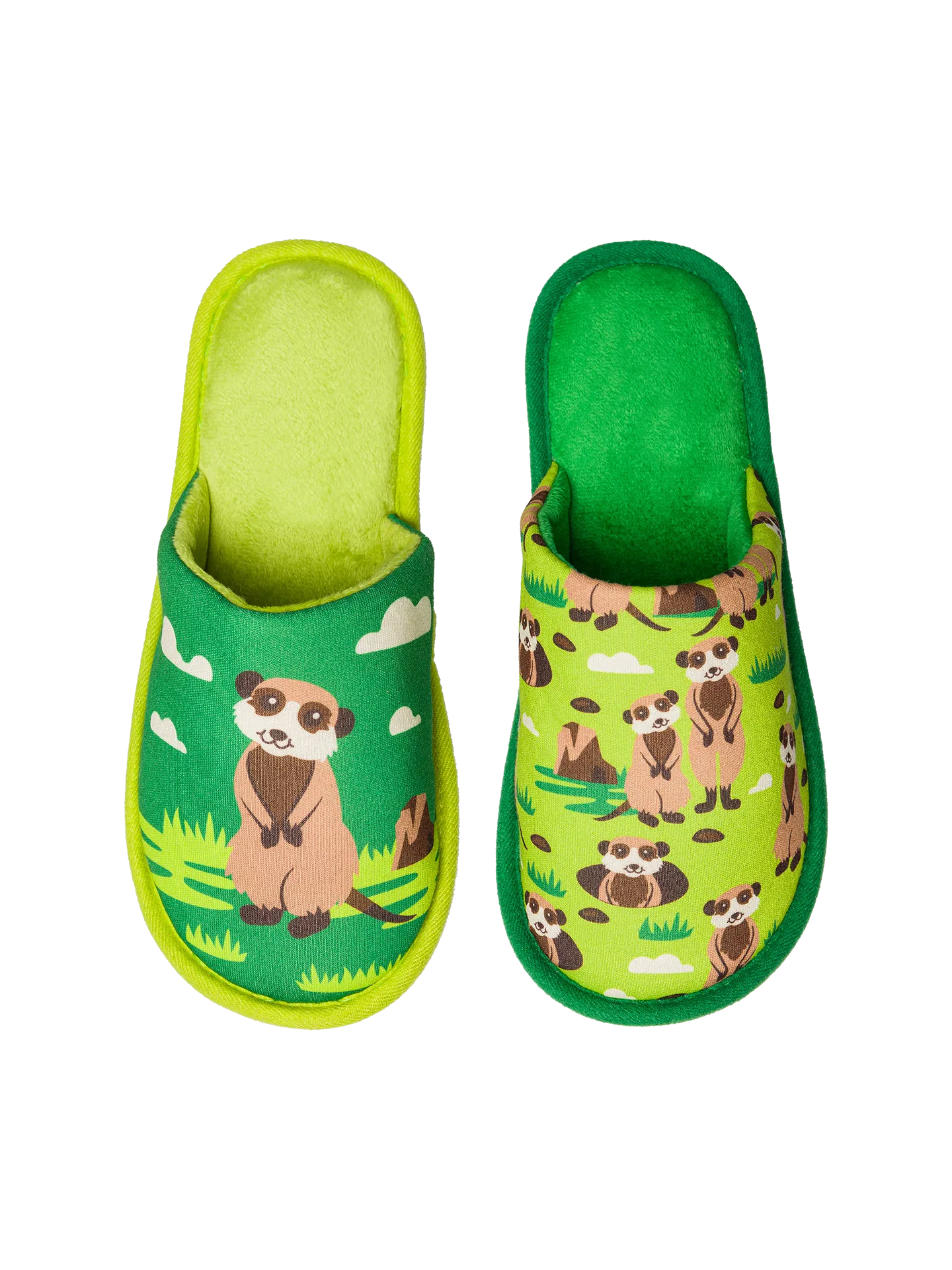 Vrolijke slippers Stokstaartjes