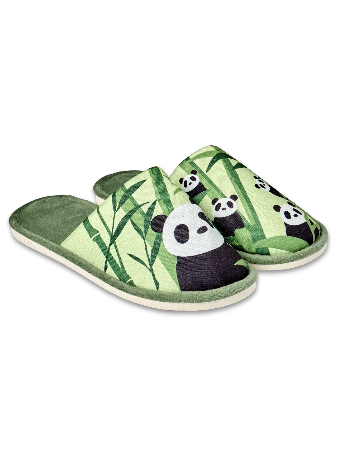 Vrolijke slippers Panda's en bamboe - Image 4
