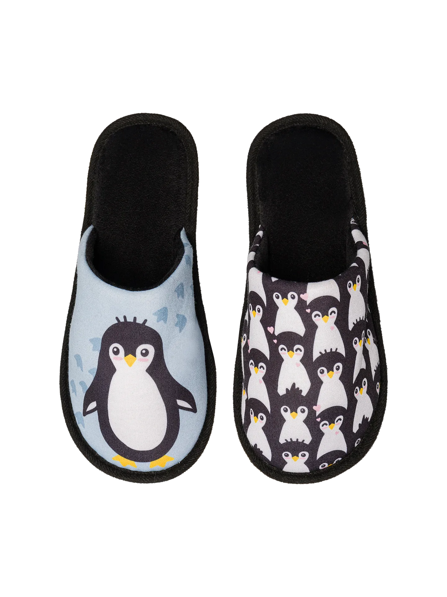 Vrolijke slippers Winterpinguïn