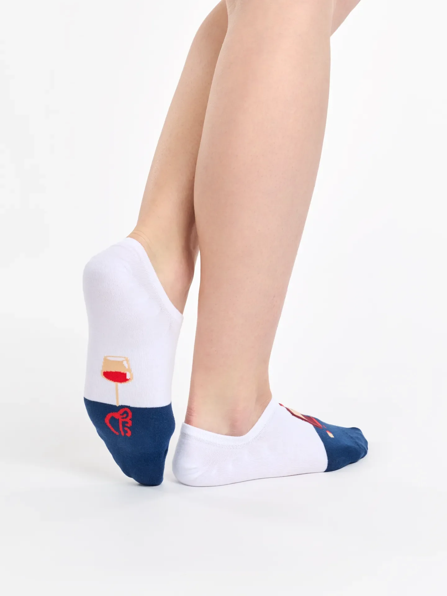Vrolijke sneakersokken Flesje wijn - Image 2