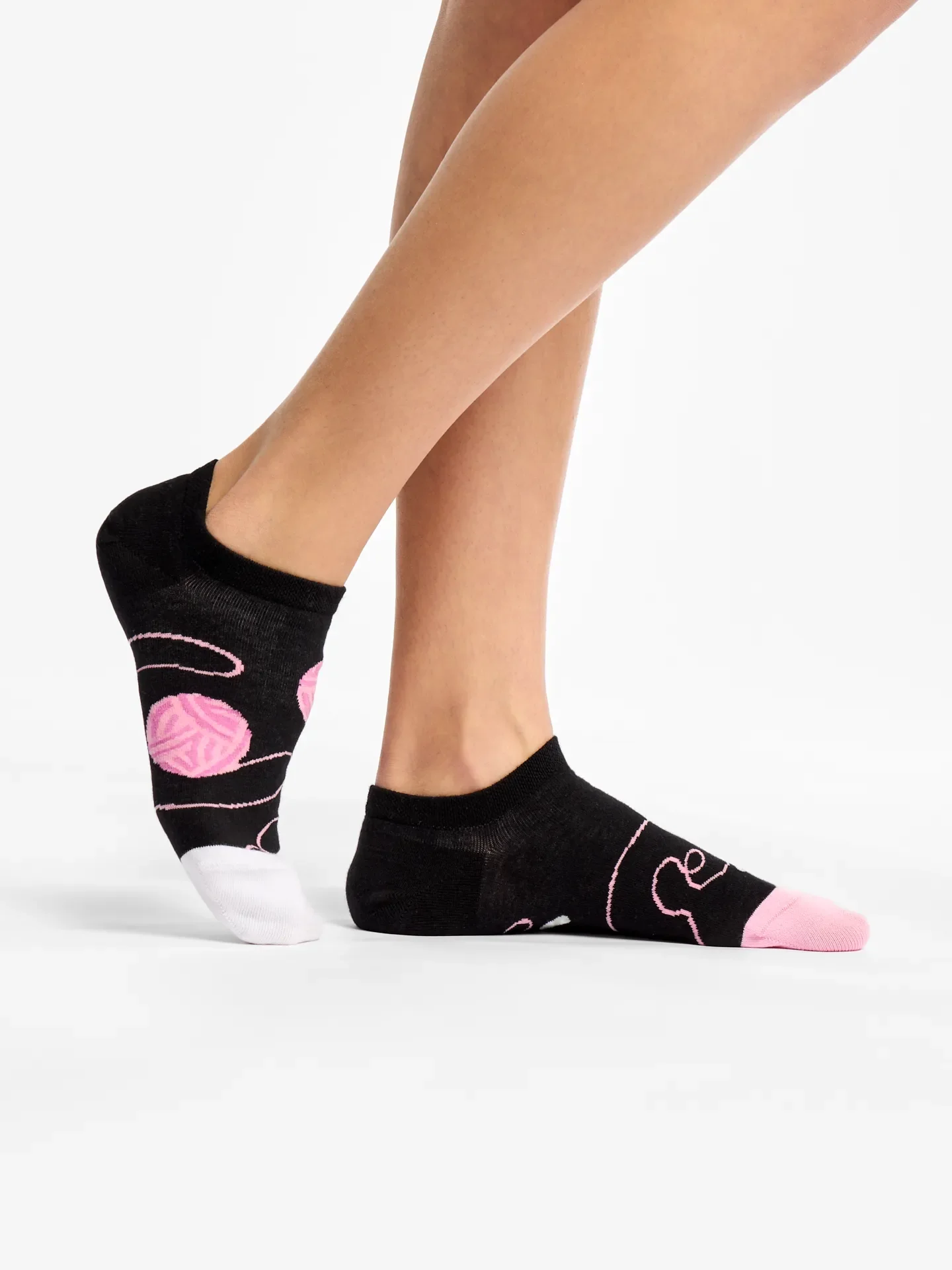 Vrolijke sneakersokken Kat & bal - Image 3