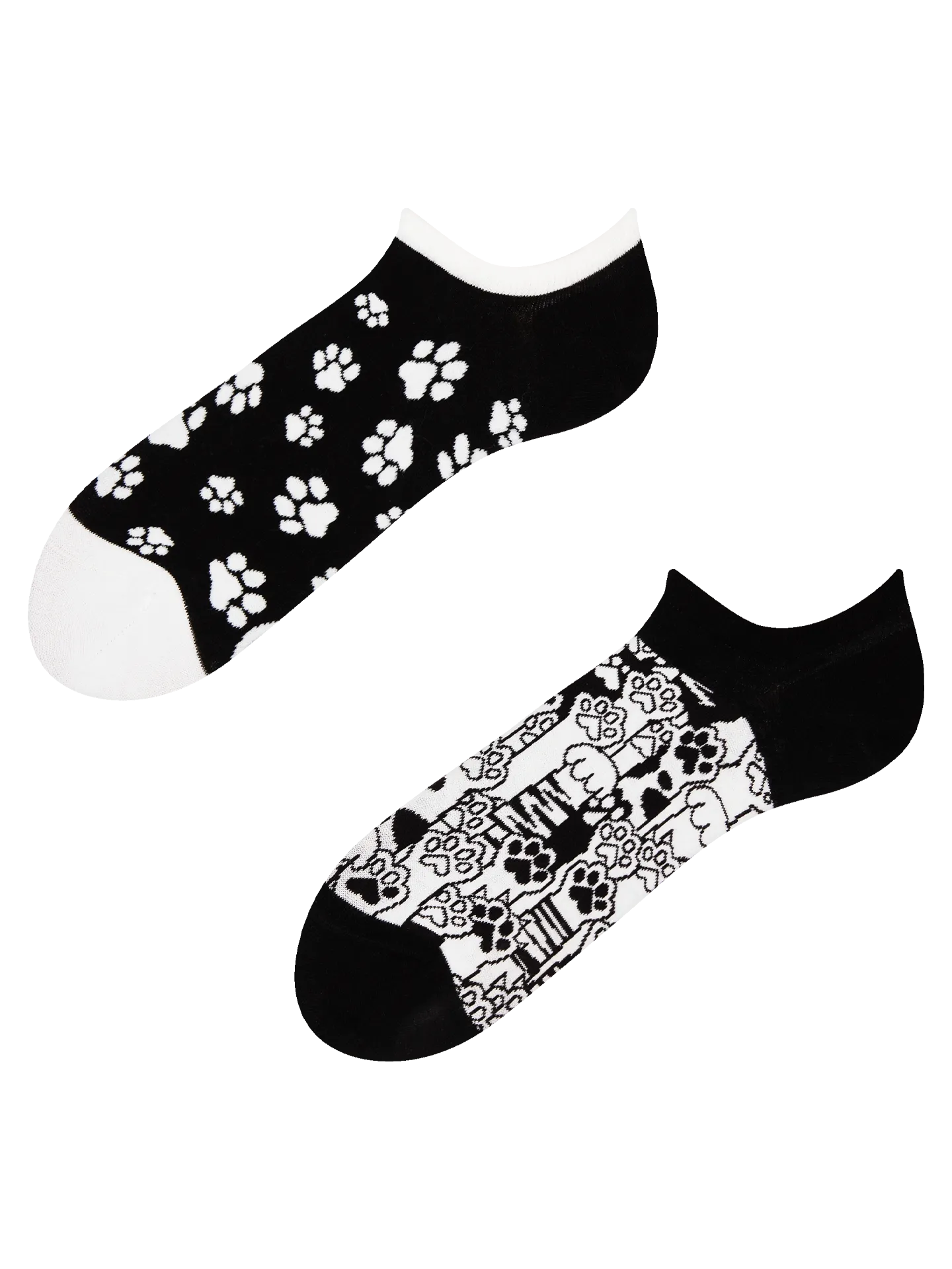 Vrolijke sneakersokken Kattenpootjes