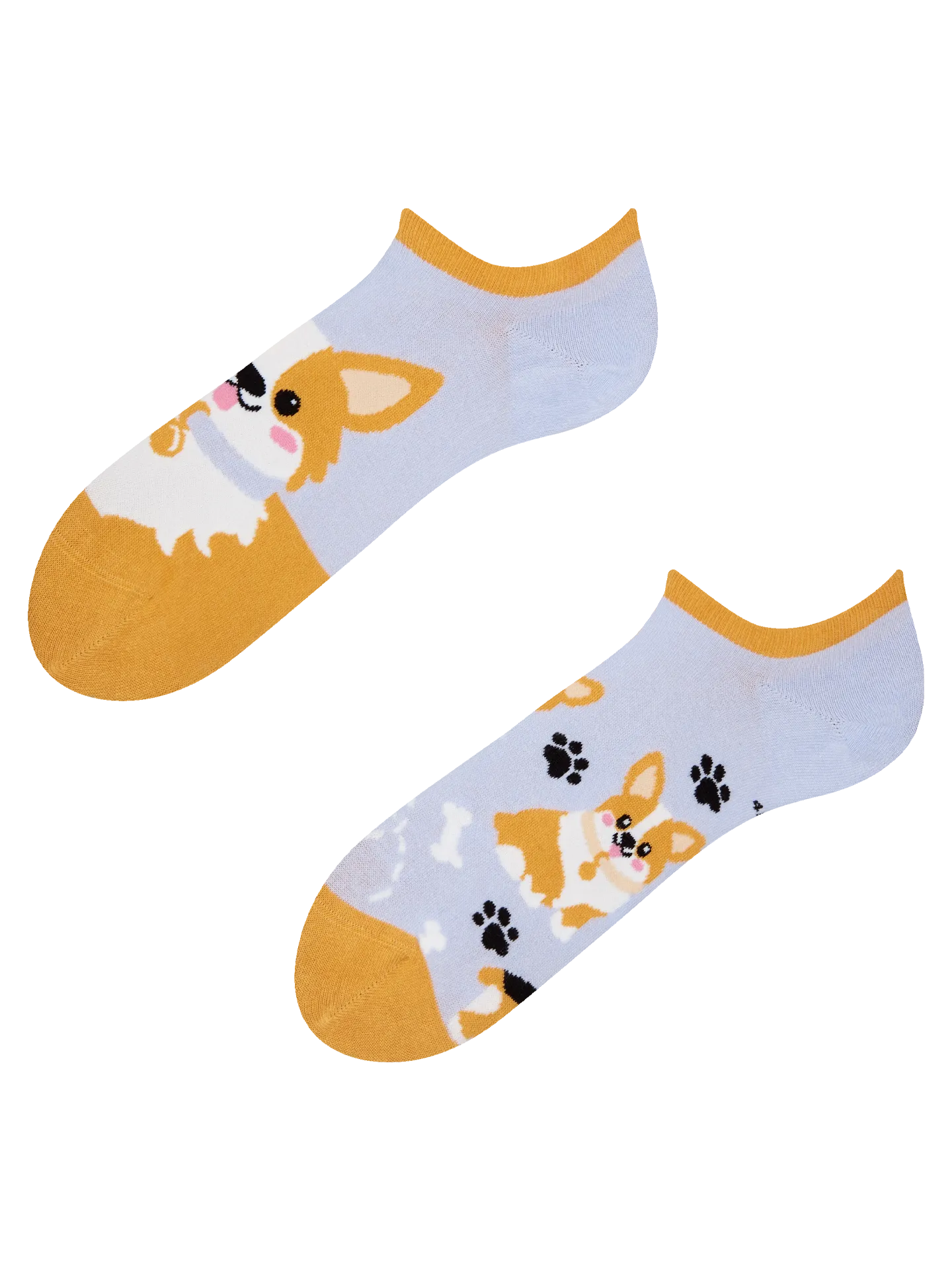 Vrolijke sneakersokken Corgi Dog