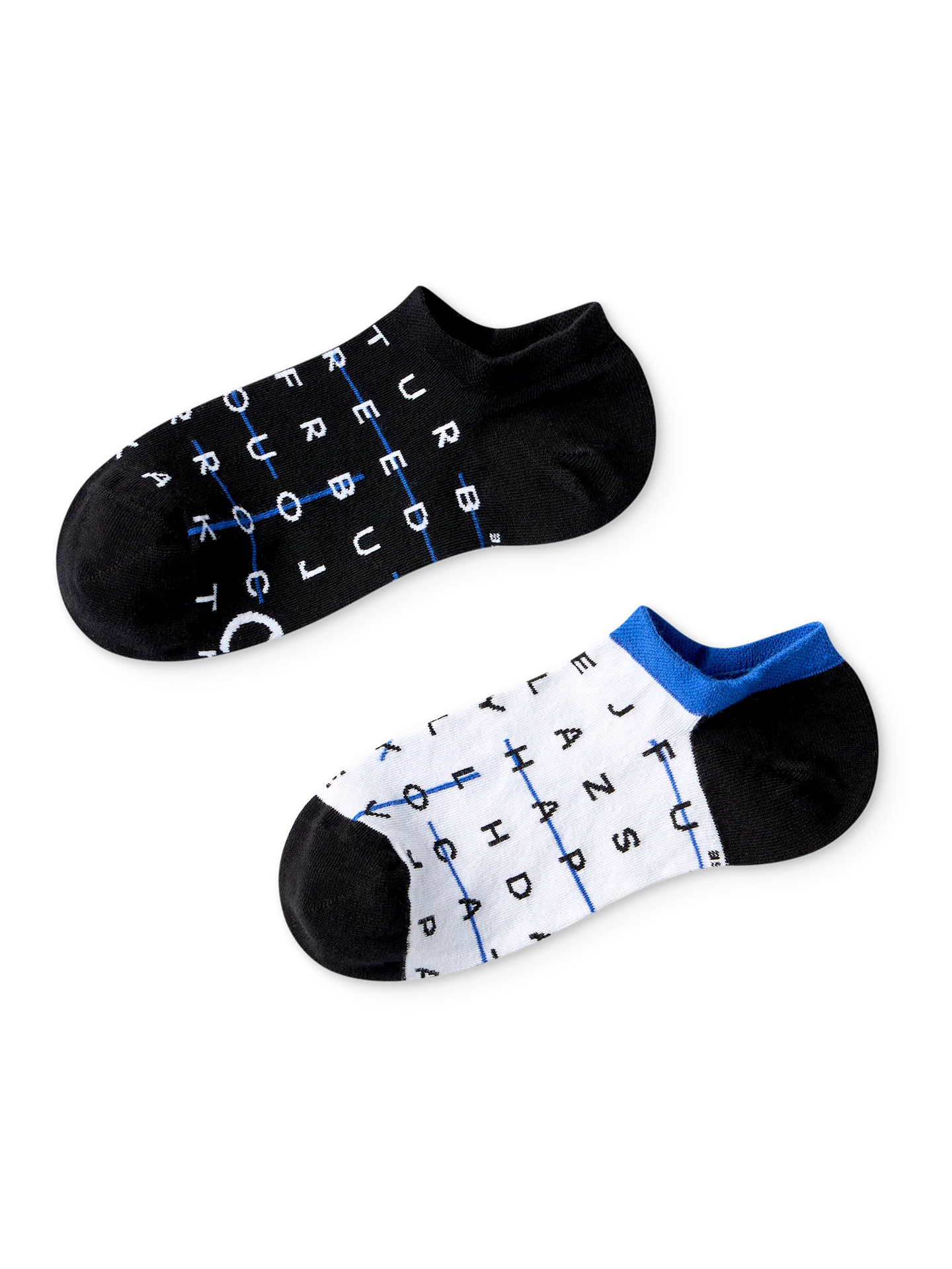 Vrolijke sneakersokken Kruiswoordraadsels