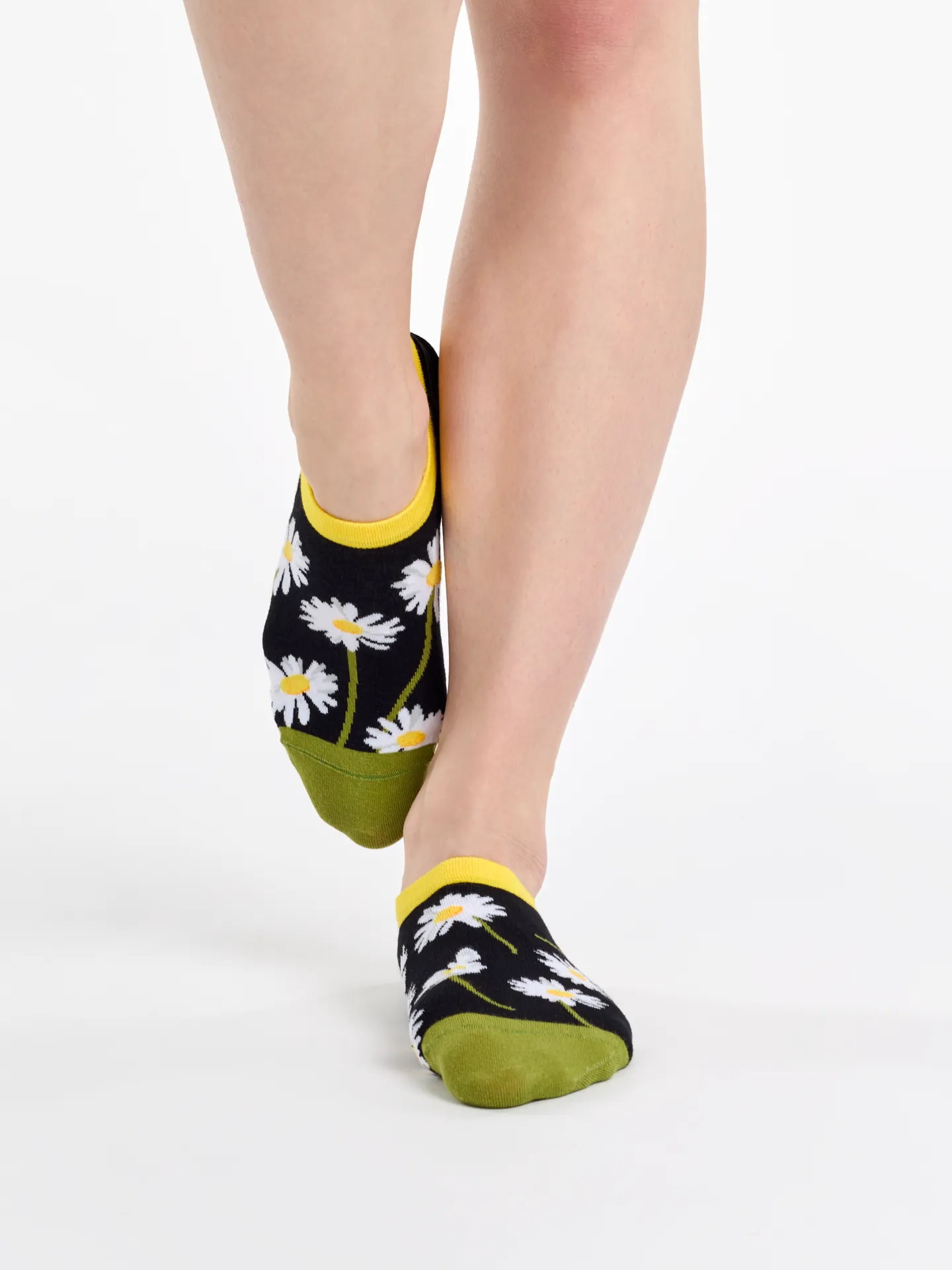 Vrolijke sneakersokken Madeliefjes bij nacht - Image 2