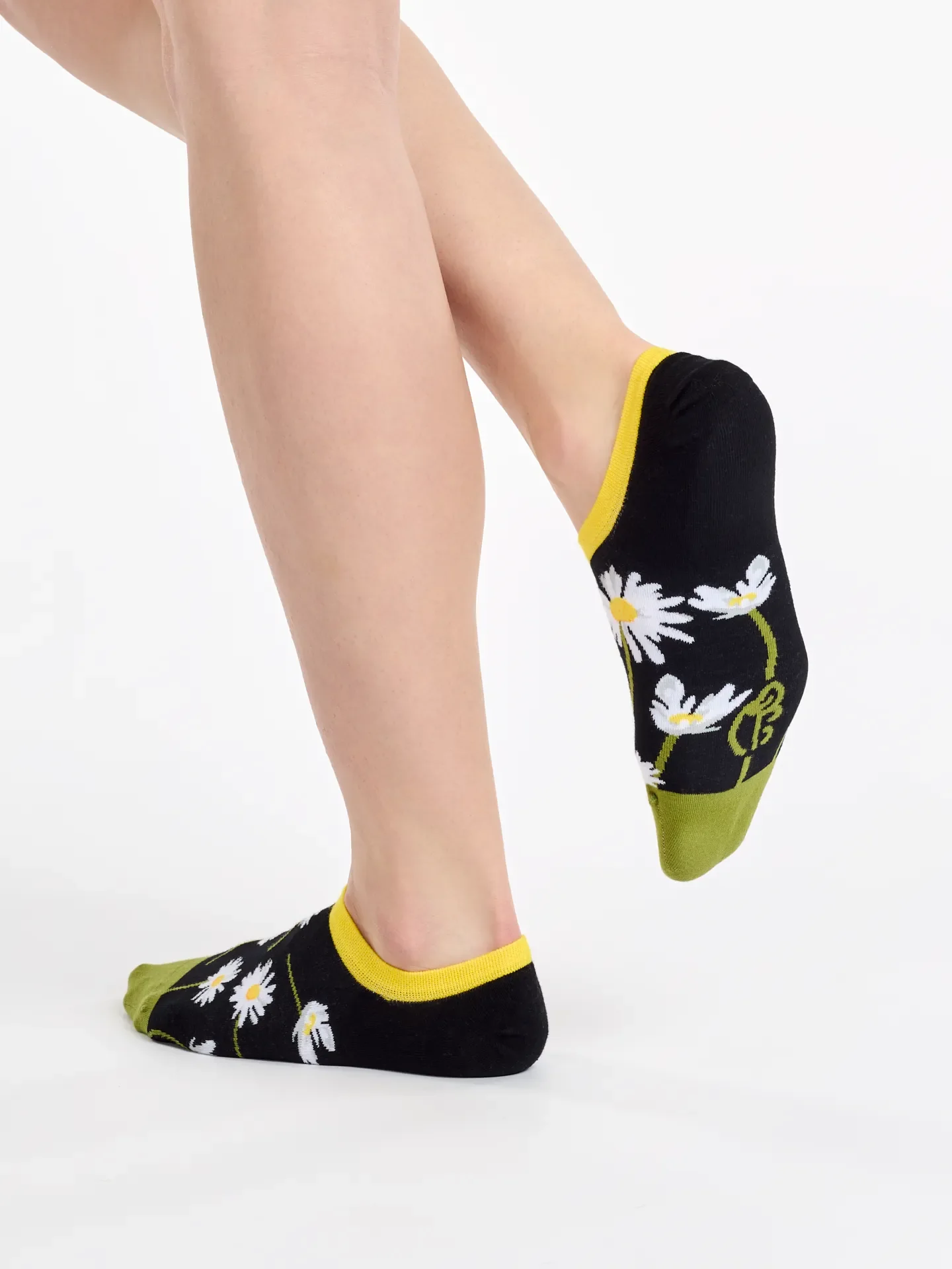 Vrolijke sneakersokken Madeliefjes bij nacht - Image 3