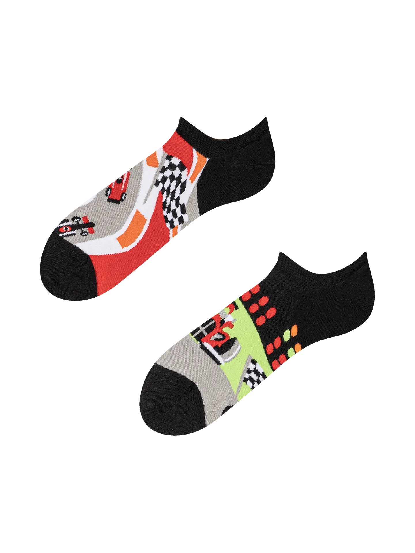 Vrolijke sneakersokken Formule race