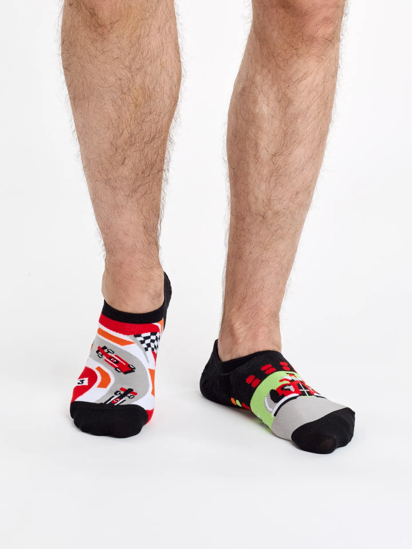 Vrolijke sneakersokken Formule race - Image 2