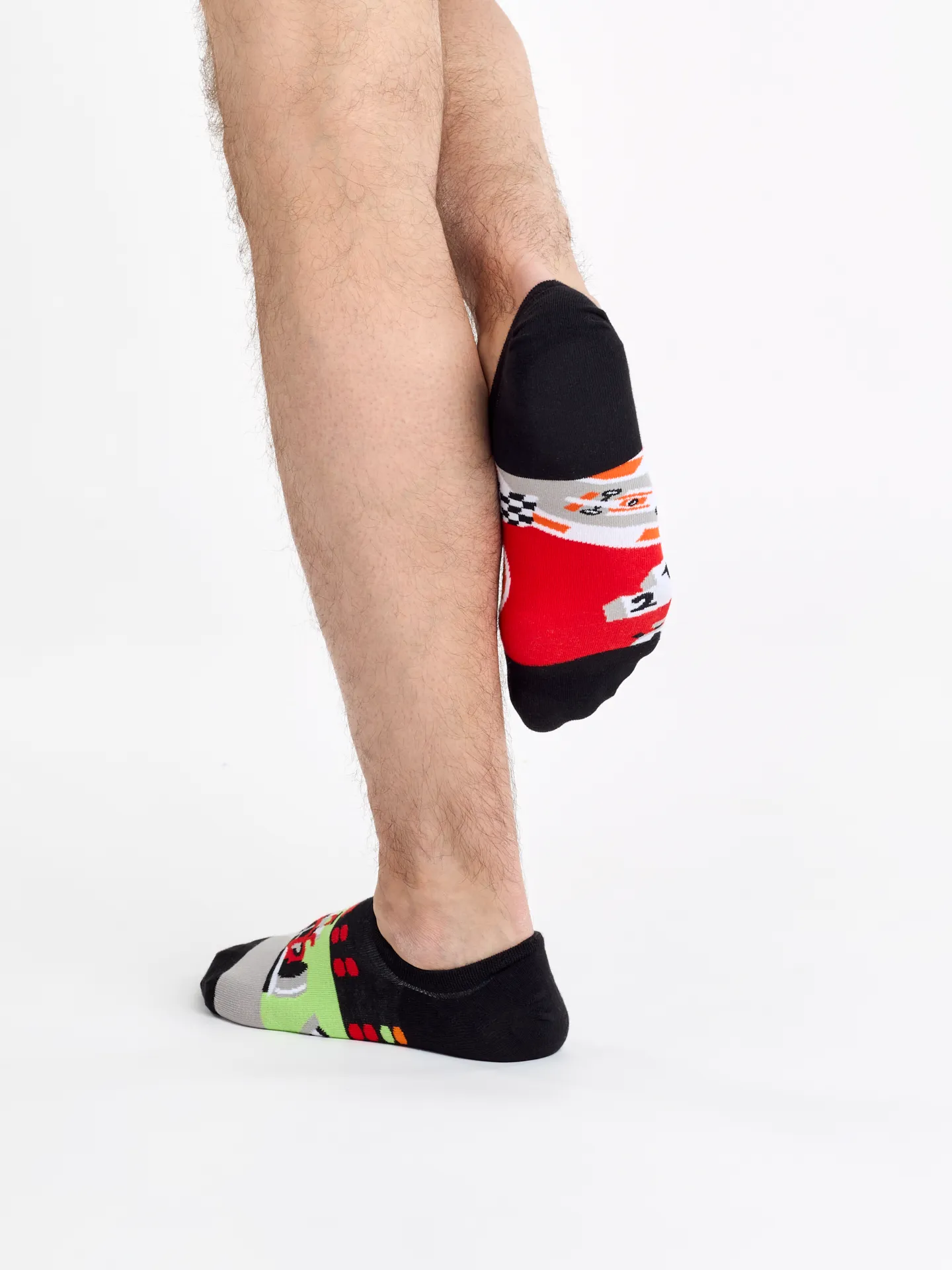 Vrolijke sneakersokken Formule race - Image 3