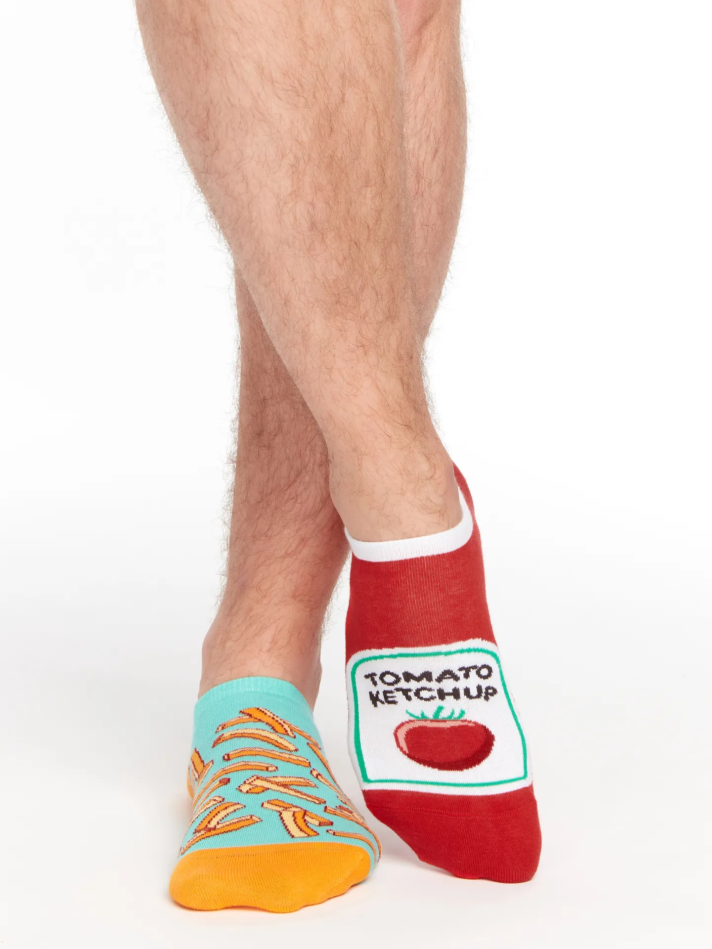 Vrolijke sneakersokken Frites met ketchup - Image 5
