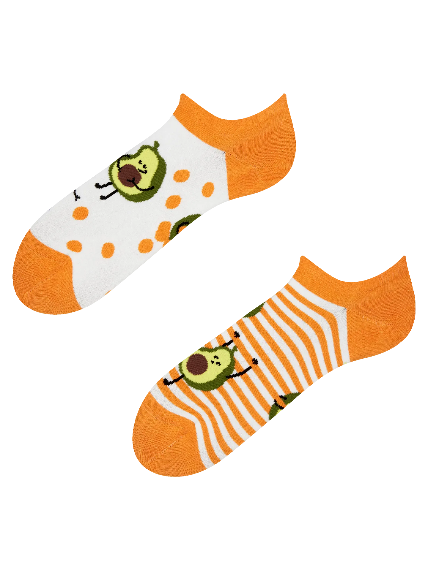 Vrolijke sneakersokken Grappige avocado