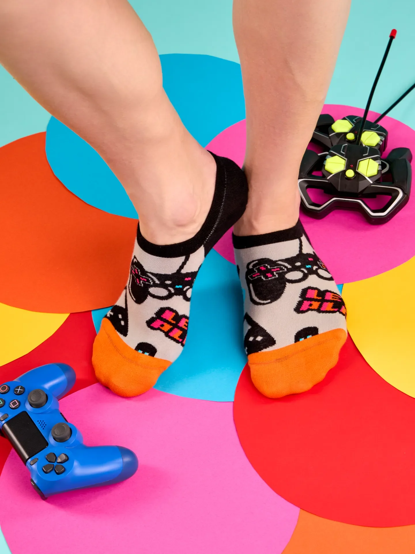 Vrolijke sneakersokken Gamer - Image 4
