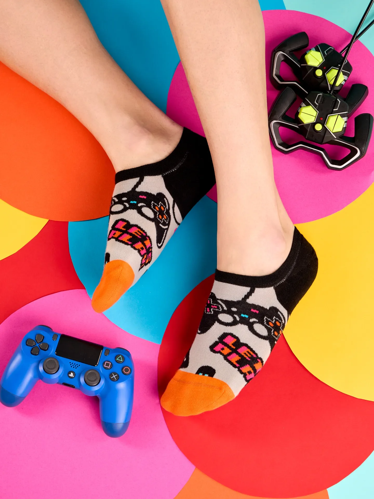 Vrolijke sneakersokken Gamer - Image 5