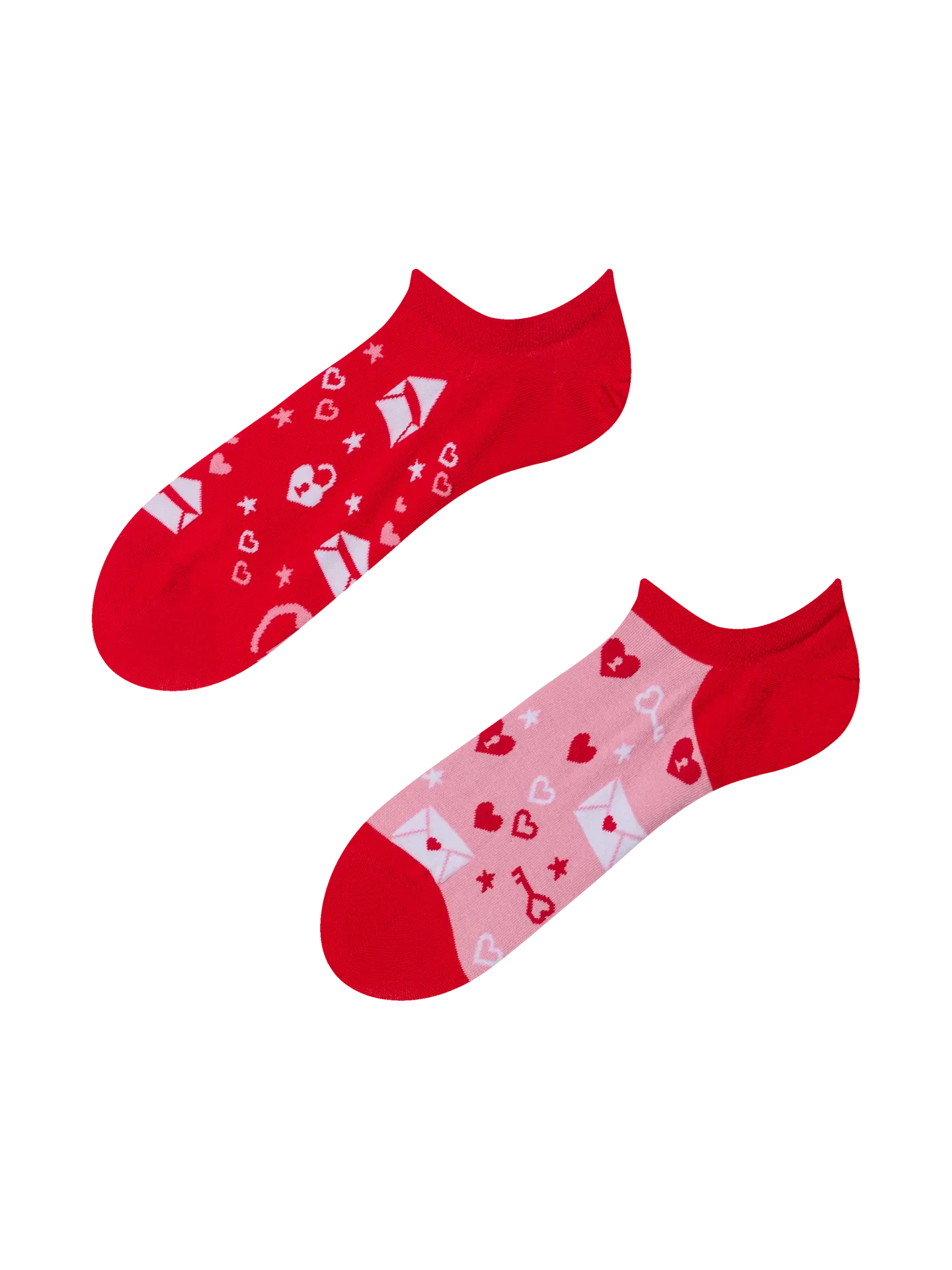 Vrolijke sneakersokken Love letters
