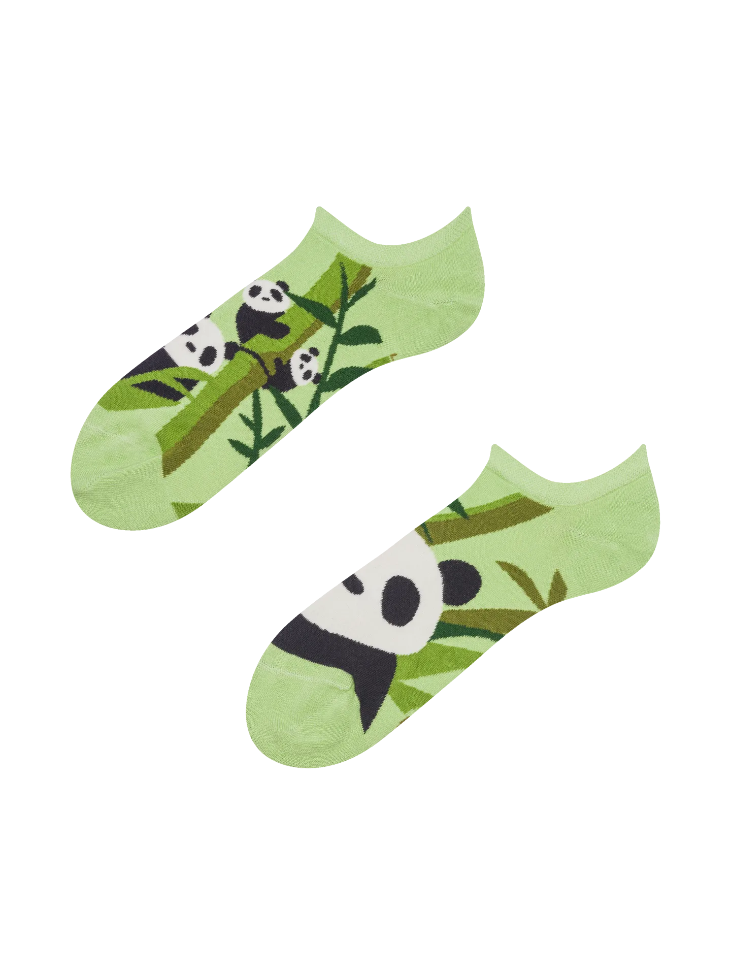 Vrolijke sneakersokken Panda's en bamboe