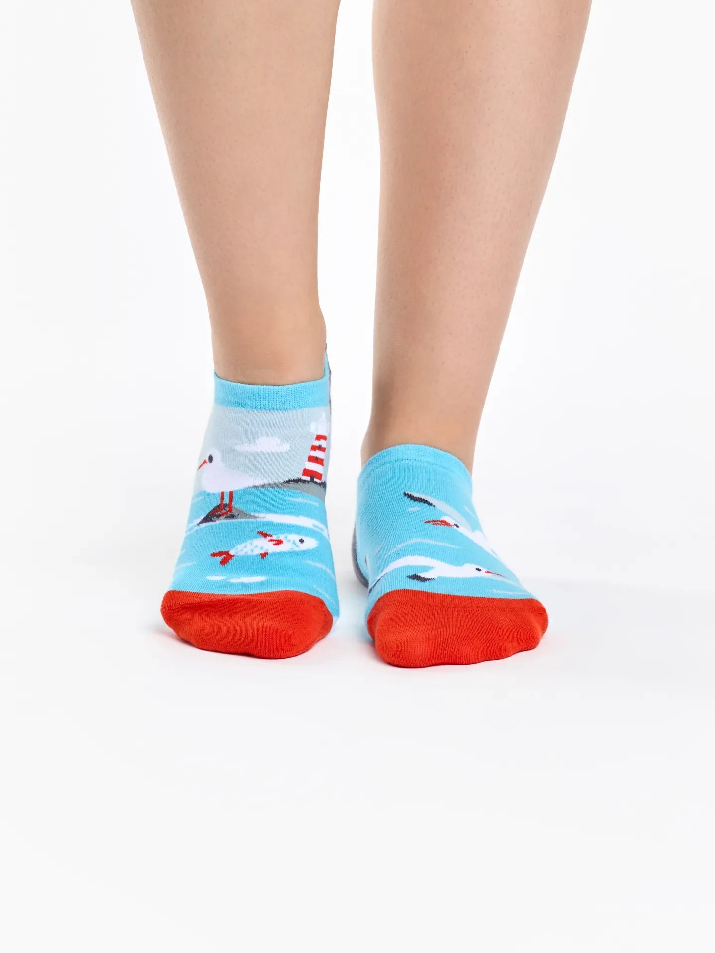 Vrolijke sneakersokken Zeemeeuw - Image 2