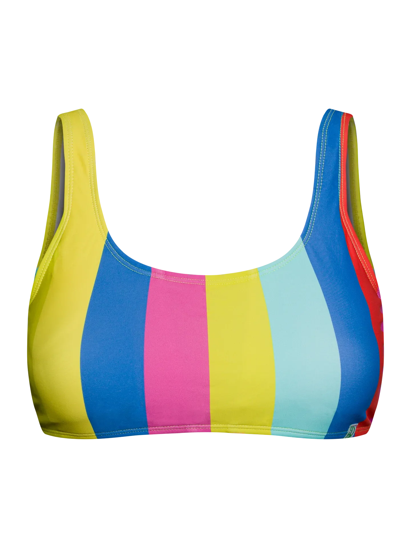 Vrolijke sportbikinitop Zomerstrepen