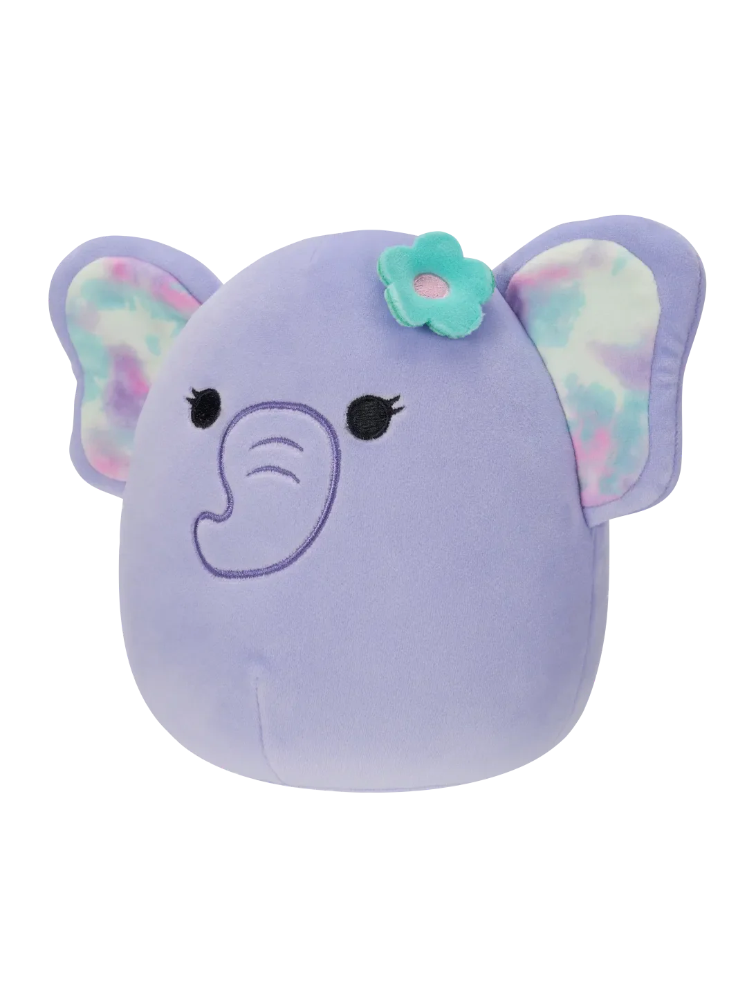 Squishmallows Anjali de paarse olifant met bloemenpin, 20 cm - Image 2