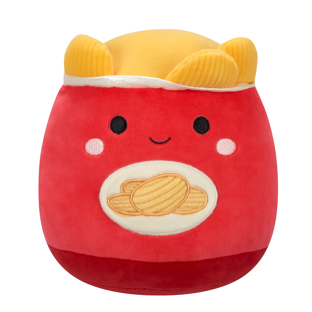 Squishmallows Ansel de rode zak chips, 20 cm