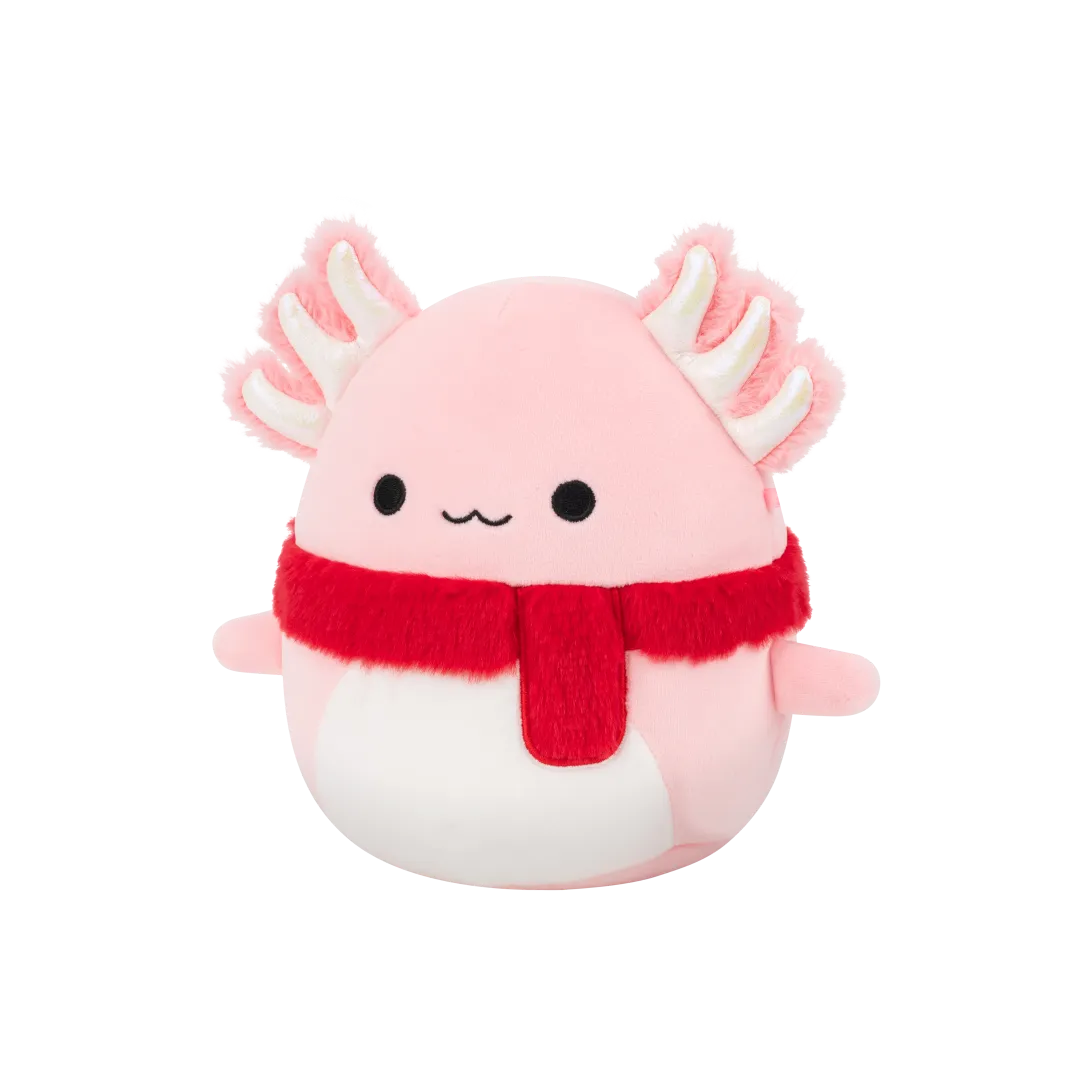 Squishmallows Archie de roze axolotl met fuzzy sjaal, 30 cm - Image 2