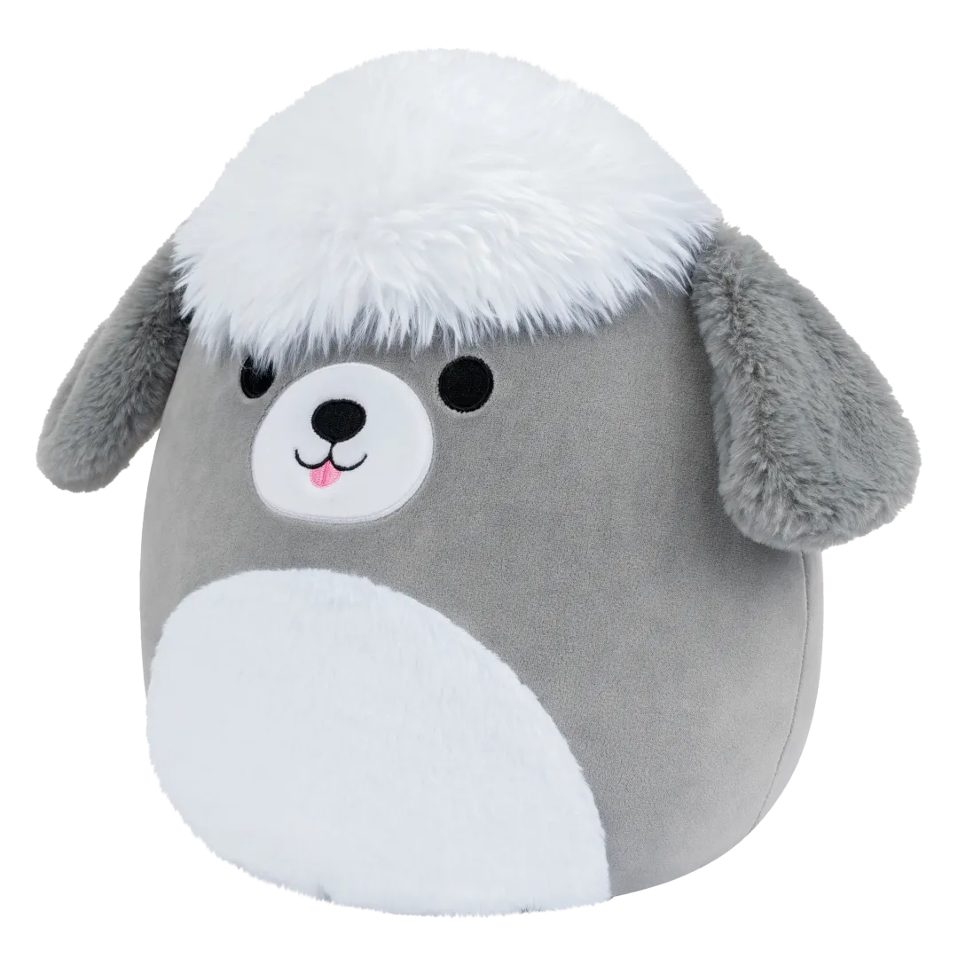 Squishmallows Arnold de grijs-witte herdershond, 13 cm - Image 4