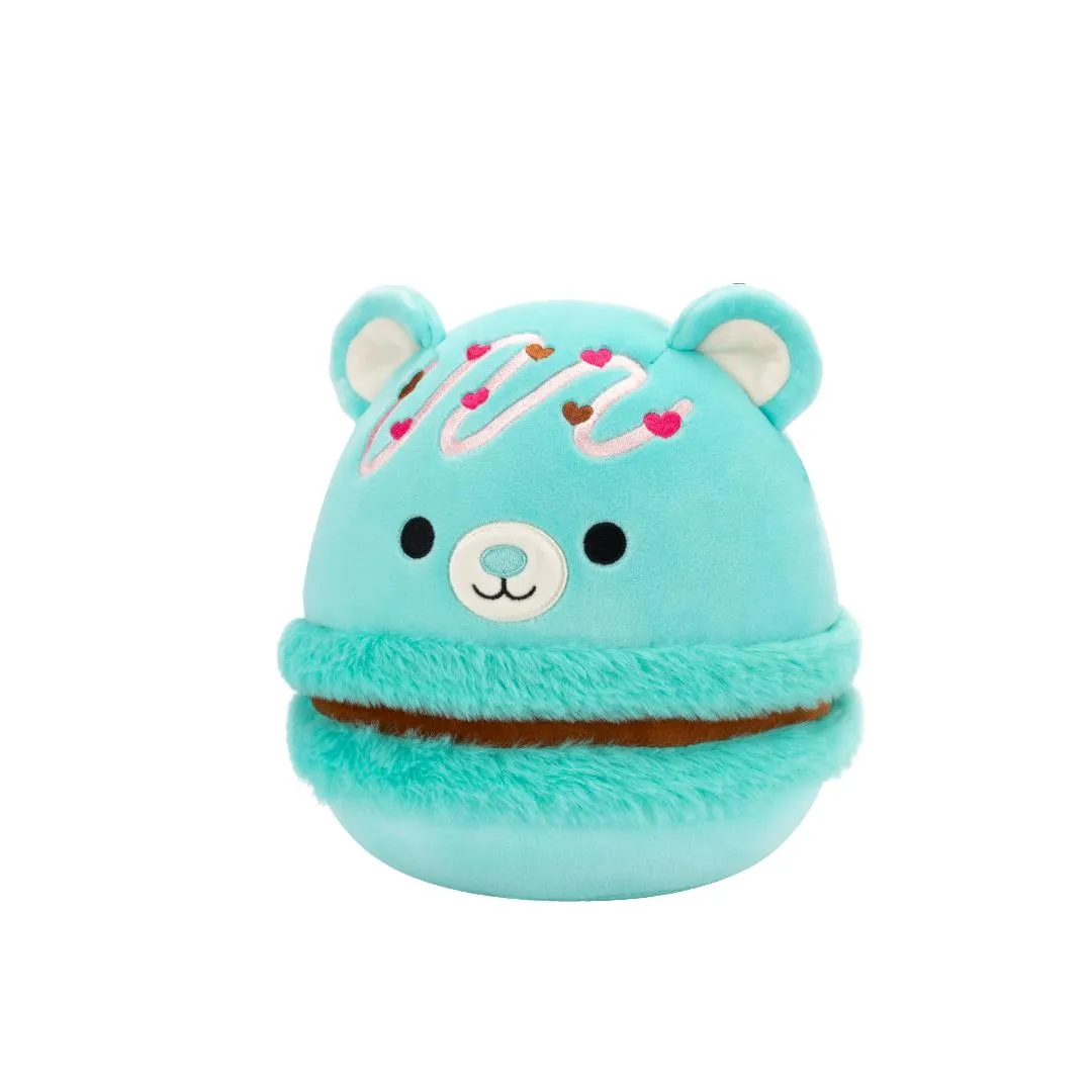 Squishmallows Belinda de Teal Bear Macaron met chocoladevulling en roze druppel, 20 cm - Image 2