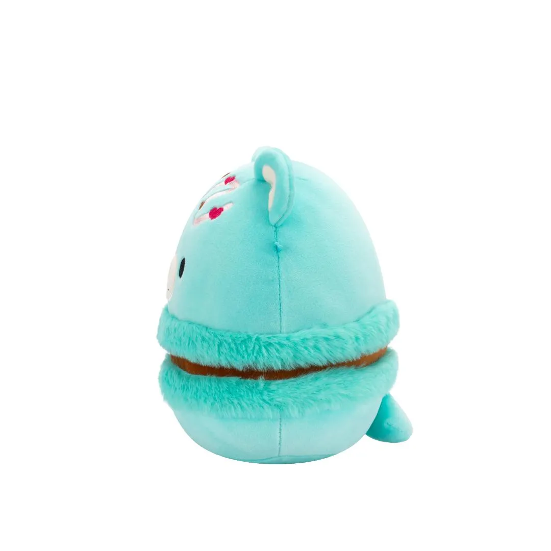 Squishmallows Belinda de Teal Bear Macaron met chocoladevulling en roze druppel, 20 cm - Image 3
