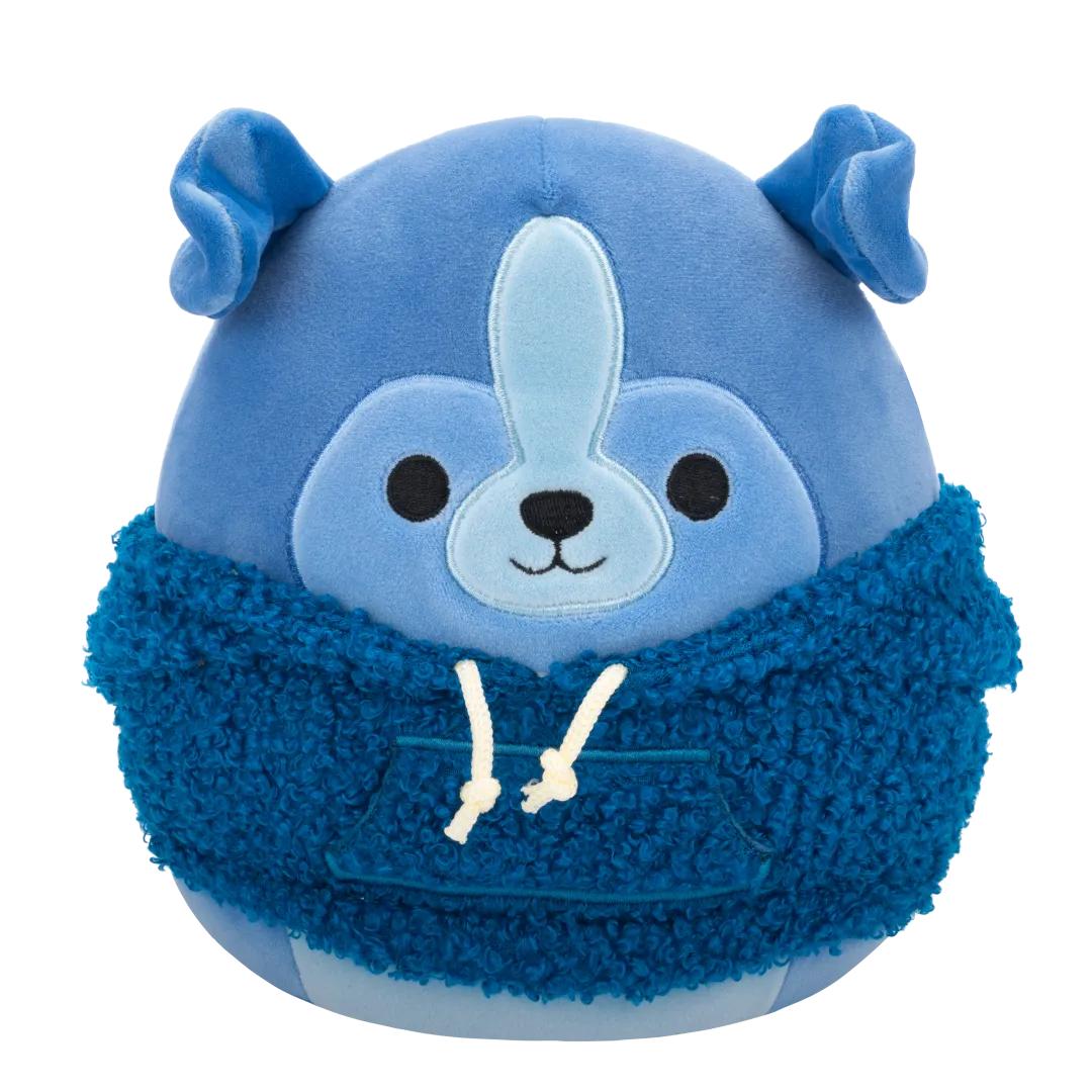 Squishmallows Botera de Sheltie met wollige hoodie, 20 cm
