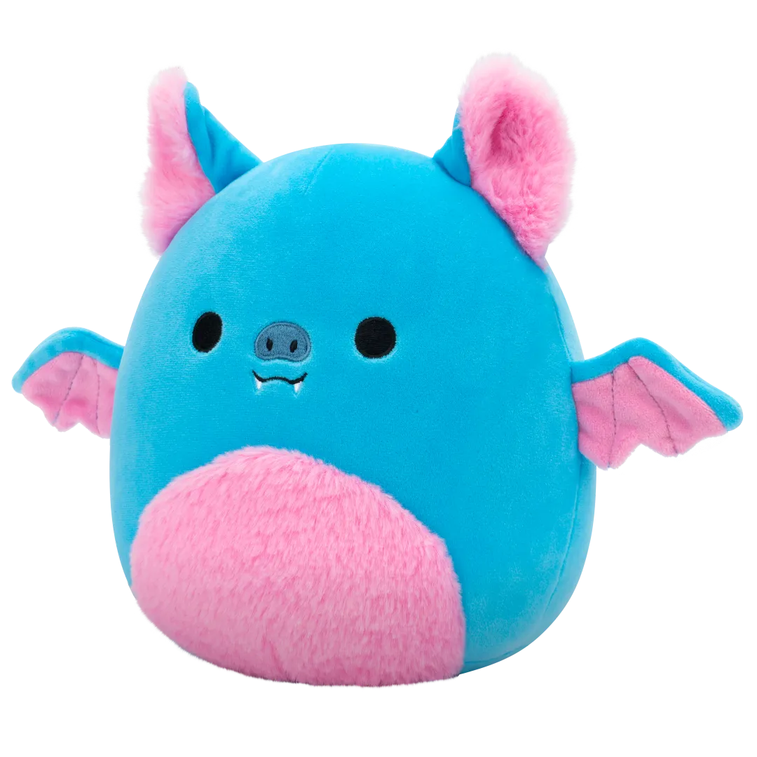 Squishmallows Boyle de blauwe fruitvleermuis met roze buik, 20 cm - Image 2