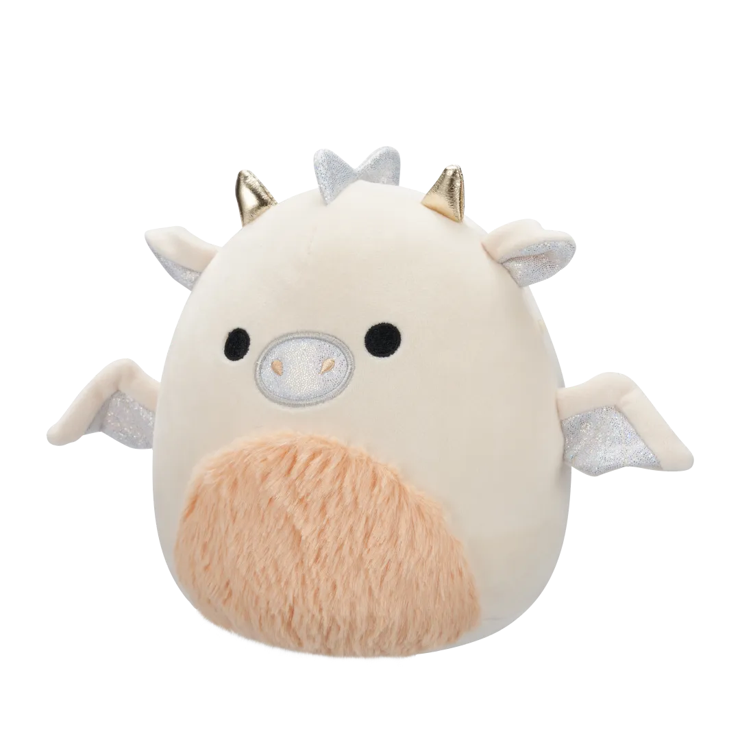 Squishmallows Buck de room en perzik draak met pluizige buik, 20 cm - Image 3