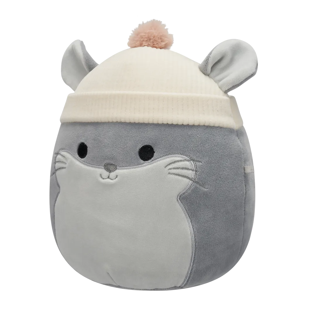 Squishmallows Camilo de grijze chinchilla met gebreide muts, 20 cm - Image 2