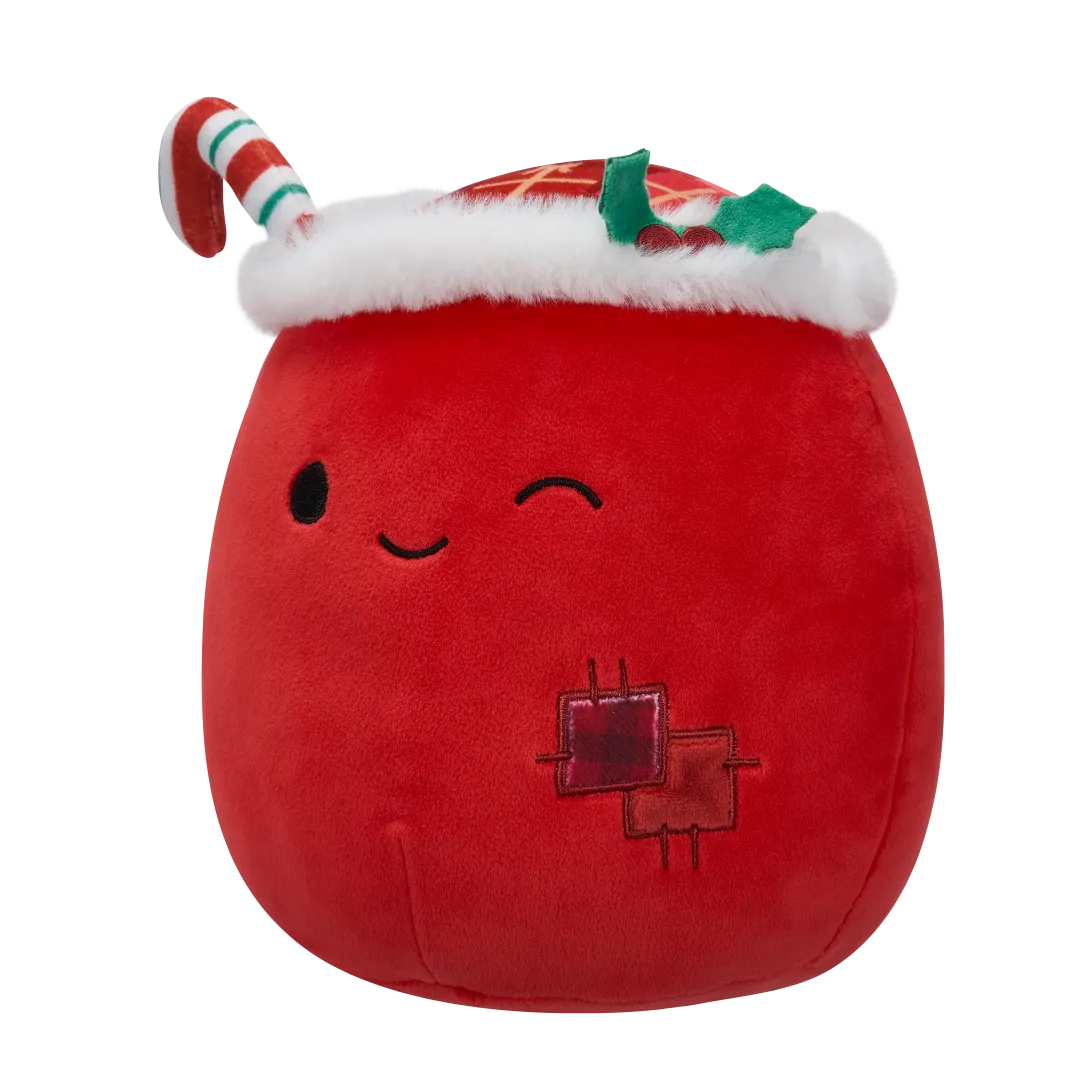 Squishmallows Carrie de knipogende cadeauzak met lappendeken, 20 cm - Image 4