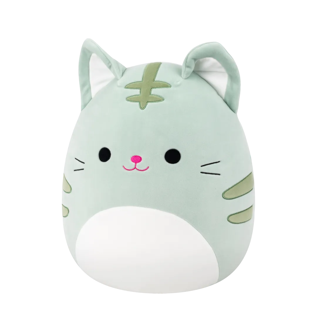 Squishmallows Chase de lichtgroene tabby-kat, 35 cm - Image 3
