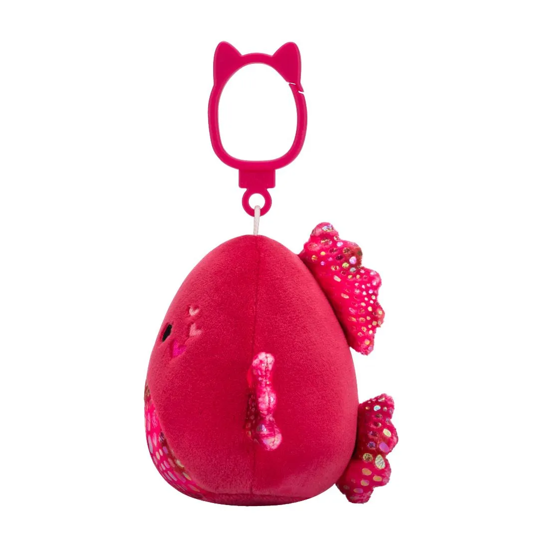 Squishmallows Clip-On Barella de framboos betta vis, 9 cm - Image 2