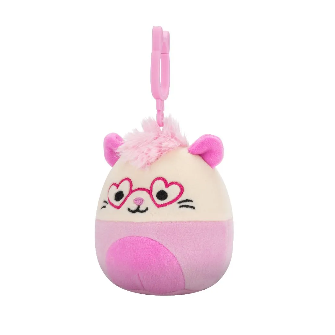 Squishmallows Clip-On Chambless de roze opossum, 9 cm - Image 2