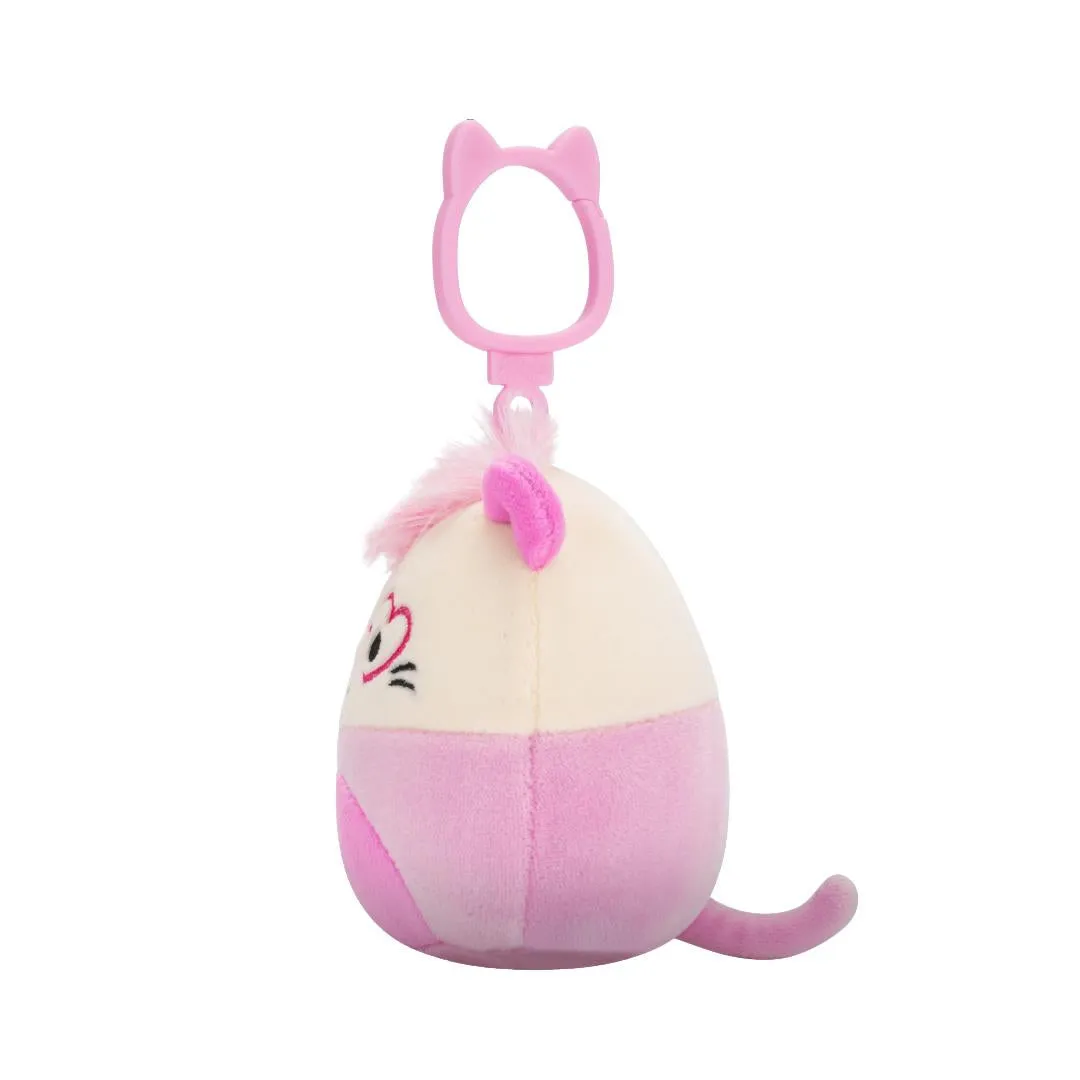 Squishmallows Clip-On Chambless de roze opossum, 9 cm - Image 3