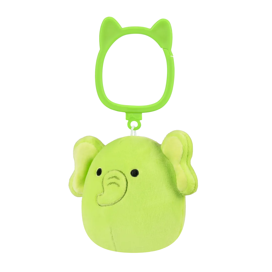 Squishmallows sleutelhanger Franky de limoen groene olifant, 9 cm - Image 2