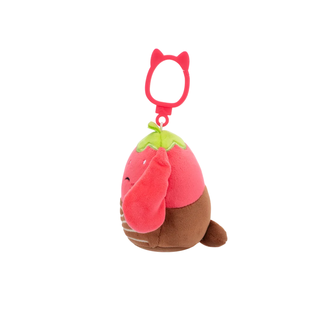 Squishmallows Clip-On Gunda de chocolade aardbei bunny, 9 cm - Image 2