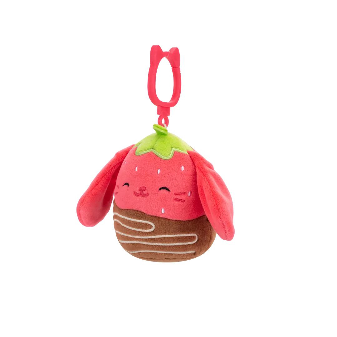 Squishmallows Clip-On Gunda de chocolade aardbei bunny, 9 cm - Image 3