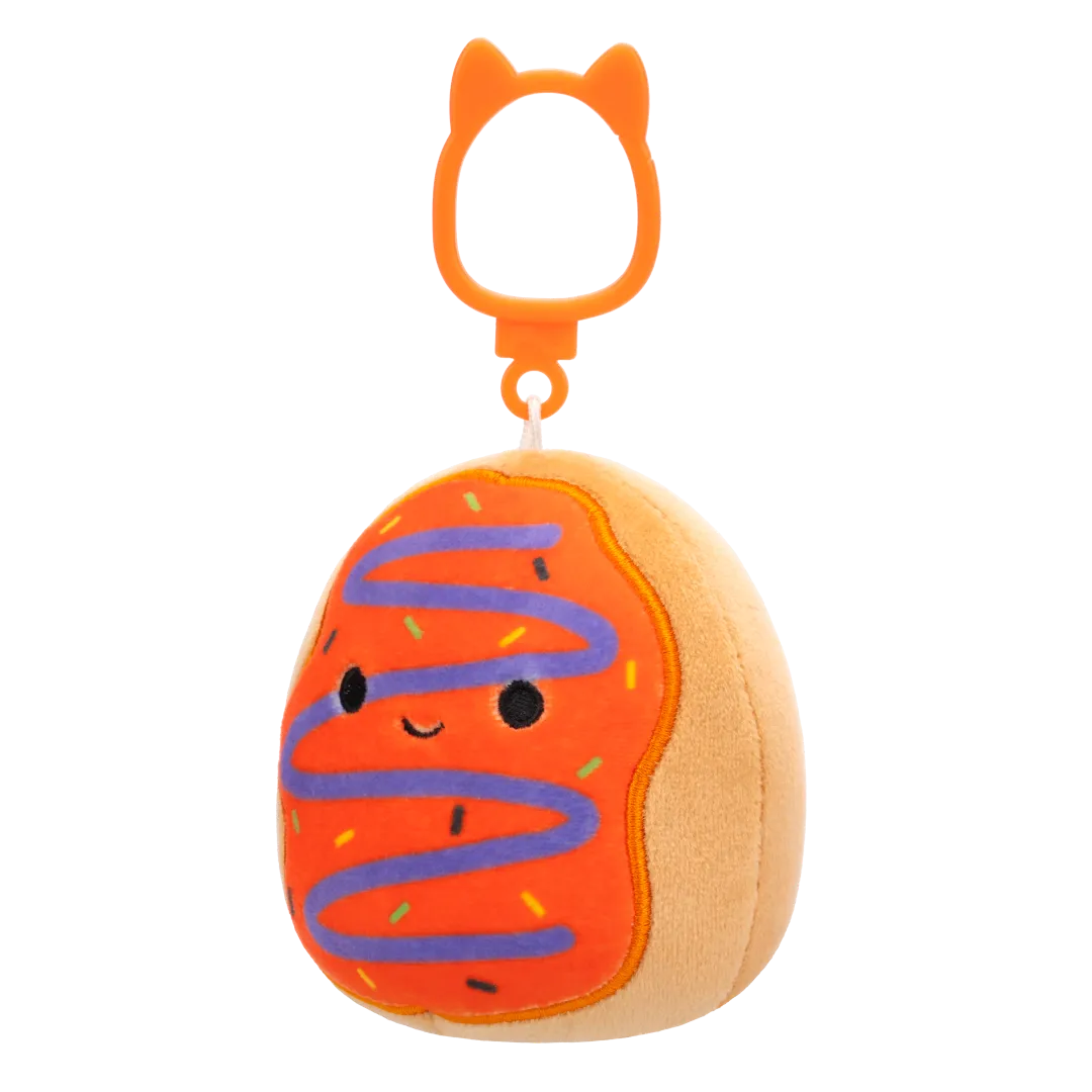 Squishmallows Clip-On Jay de Oranje bevroren donut met paarse drizzle, 9 cm - Image 2